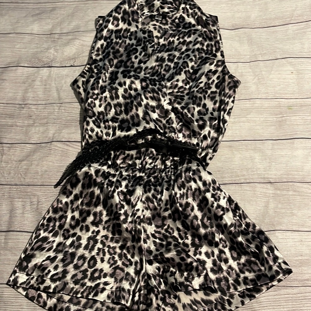 Juniors BCX leopard romper L